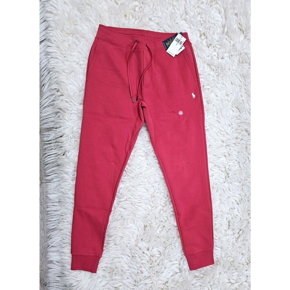 NWT Polo Ralph Lauren Men's Double-Knit Jogger Pants - S (RED) $125
